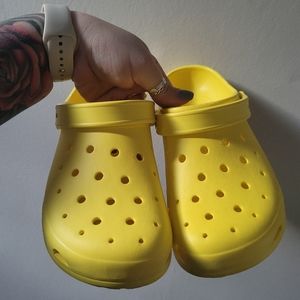 Yellow crocs